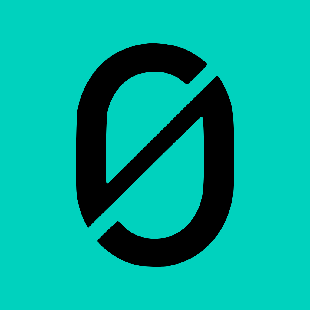 Mark on teal